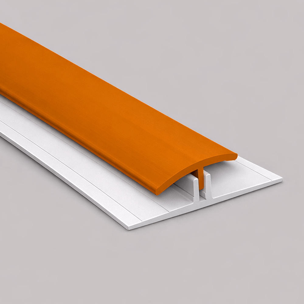 Orange Gloss Hygienic Wall Cladding 2-Part Joiner 3.05m Image